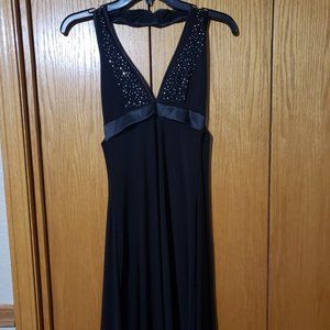 Black halter dress